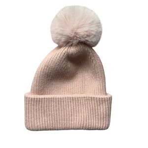 EUC Vince Camuto Pink Pom Hat